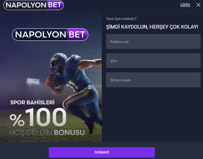 NapolyonBet : Kayıt Ol !